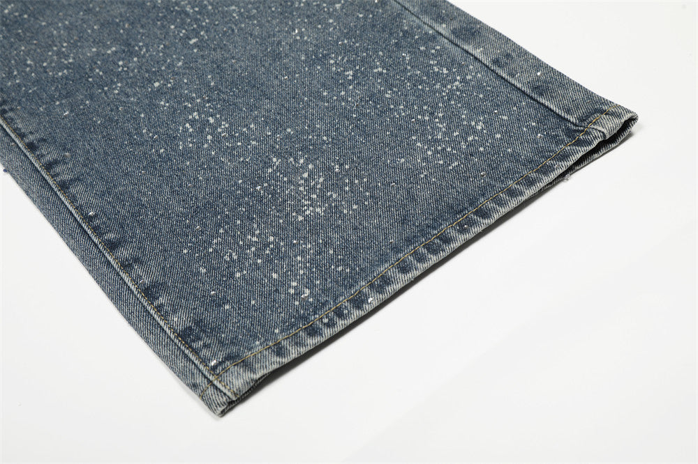 Custom Rhinestone Wide-Leg Denim | Low MOQ