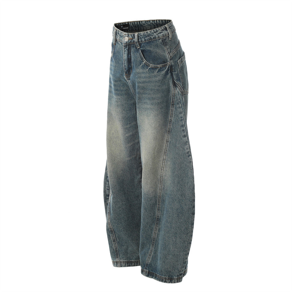 Custom Curved Wide-Leg Jeans | Low MOQ