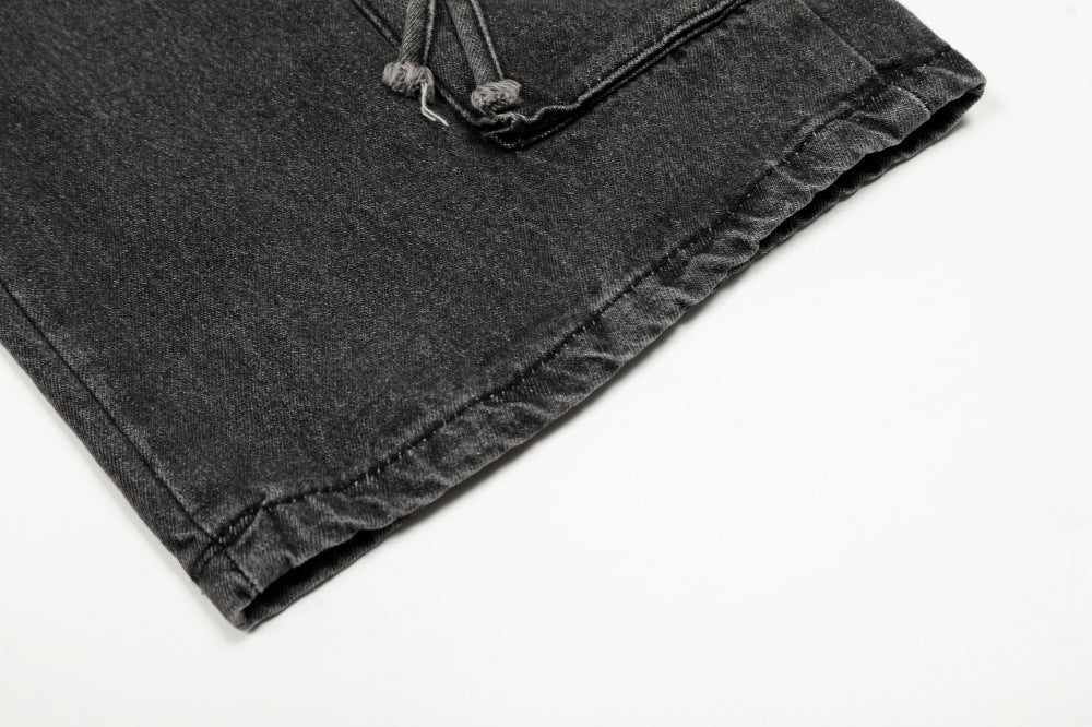Heavy Wash Wide-Leg Cargo Denim | Low MOQ