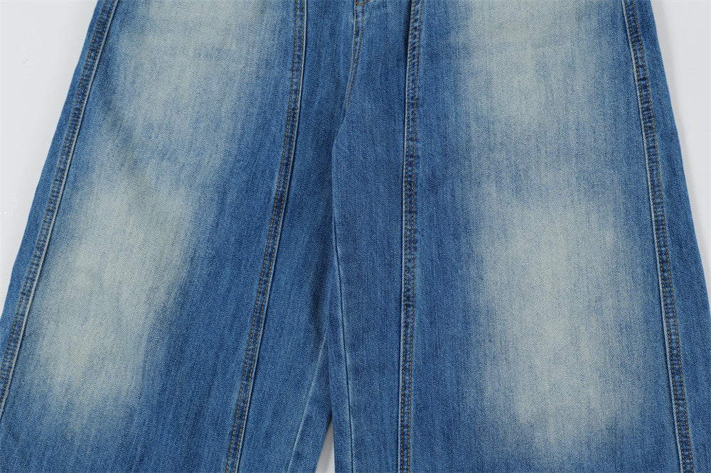 Heavy Paint Splatter Wide-Leg Jeans | Low MOQ