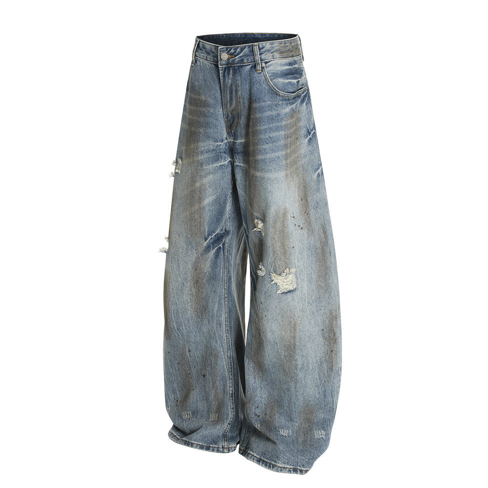 Premium Raw Selvedge Wide-Leg Jeans  |Low MOQ