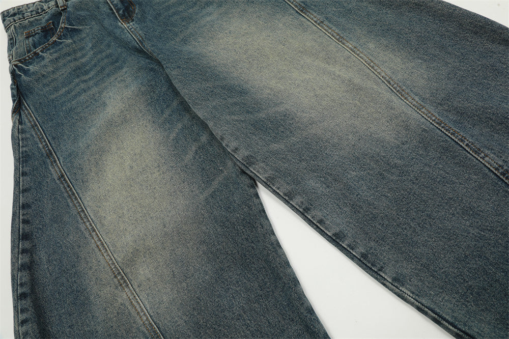 Custom Curved Wide-Leg Jeans | Low MOQ