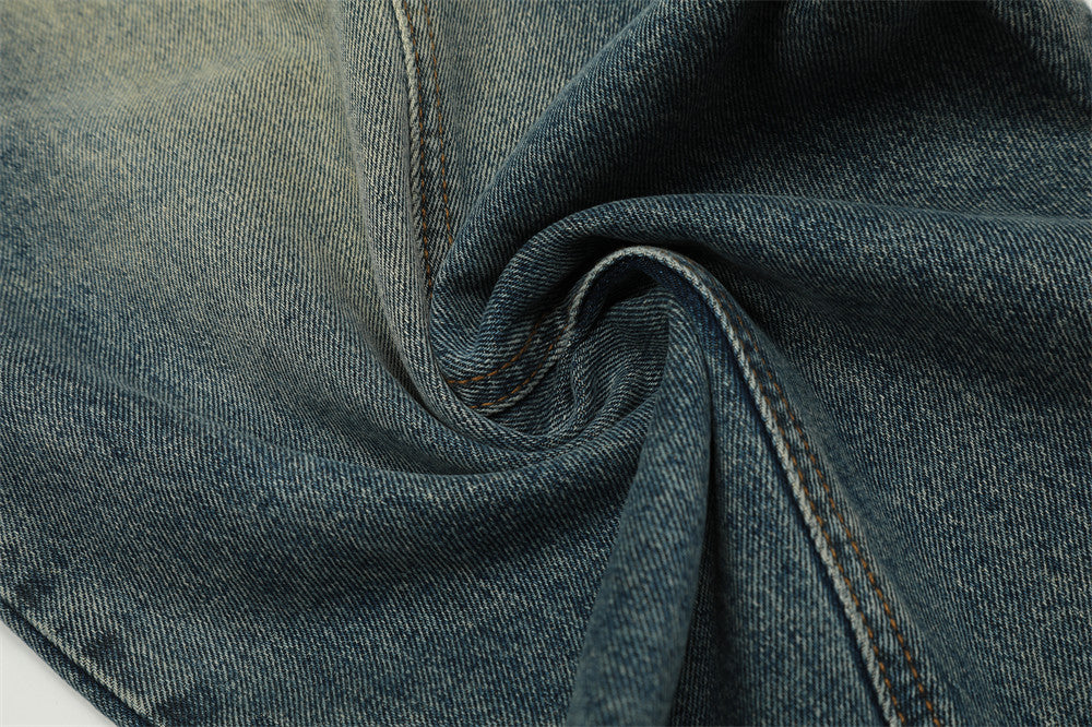 Custom Curved Wide-Leg Jeans | Low MOQ
