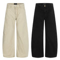 Relaxed Fit Wide-Leg Canvas Pants |Low MOQ