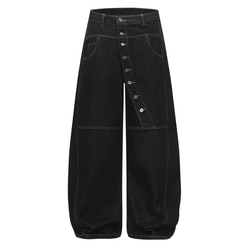 Indigo Wide-Leg Baggy Jeans | Low MOQ