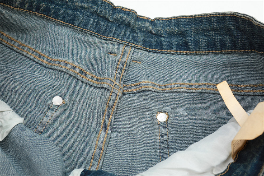 vintage Mud Wash Double Knee Jeans | Low MOQ