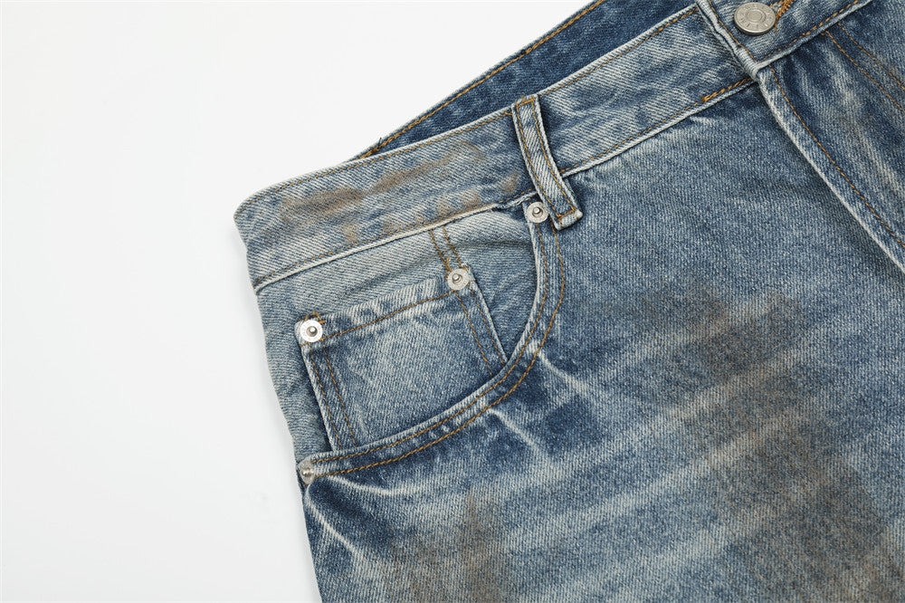 Premium Raw Selvedge Wide-Leg Jeans  |Low MOQ