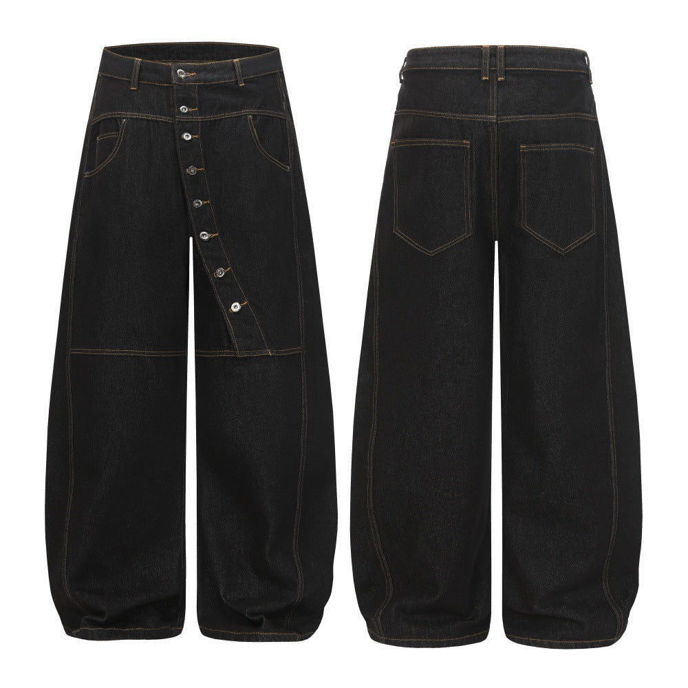 Indigo Wide-Leg Baggy Jeans | Low MOQ