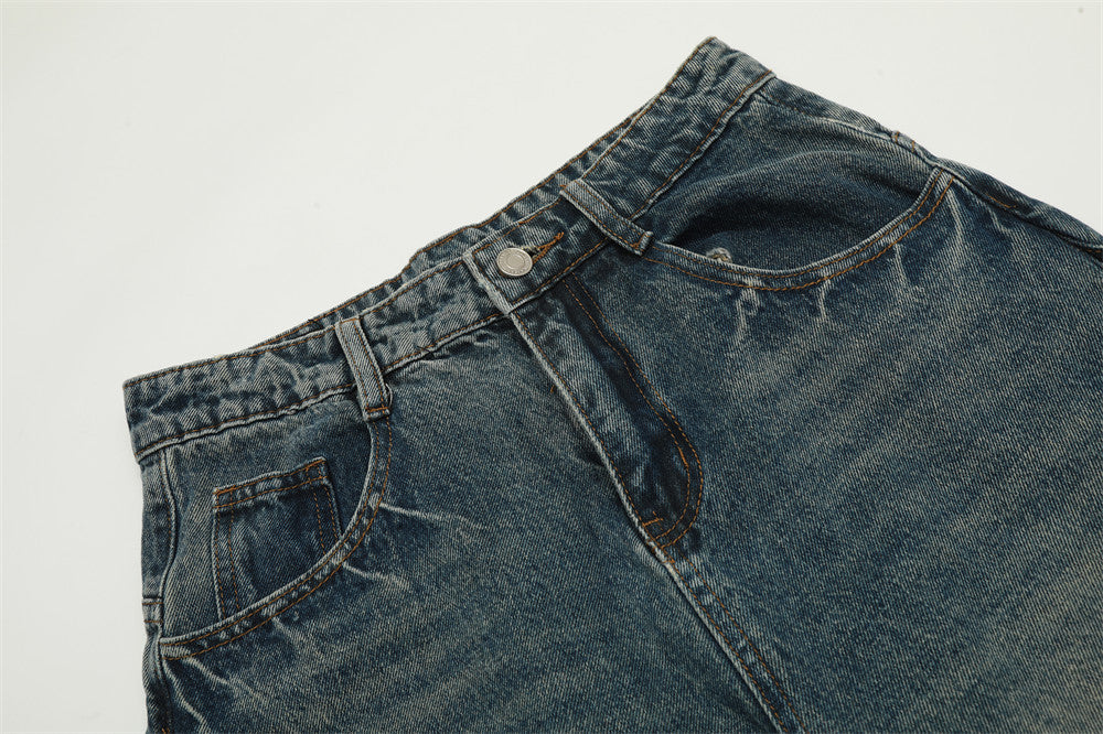 Custom Curved Wide-Leg Jeans | Low MOQ