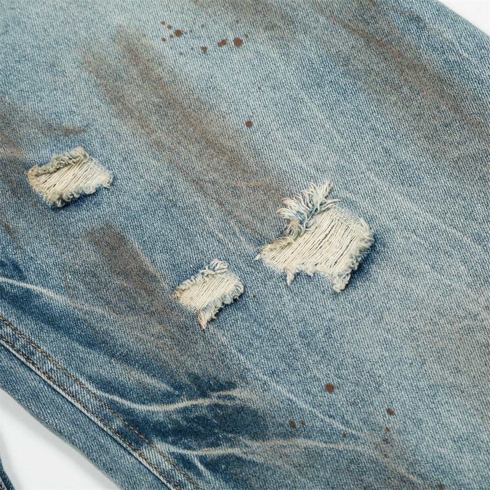 Premium Raw Selvedge Wide-Leg Jeans  |Low MOQ