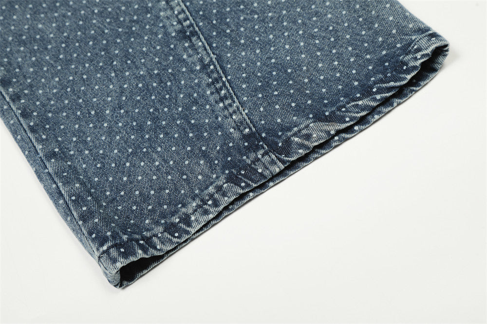 Premium Deep Indigo Wide-Leg Jeans |Low MOQ