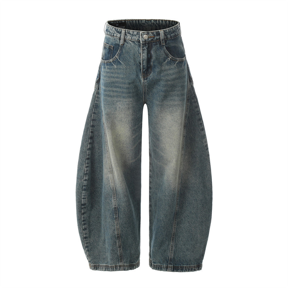 Custom Curved Wide-Leg Jeans | Low MOQ