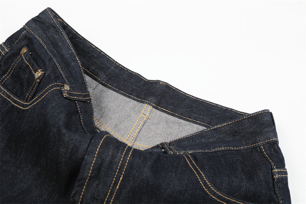 Custom Raw Denim Wide-Leg Jeans| Low MOQ