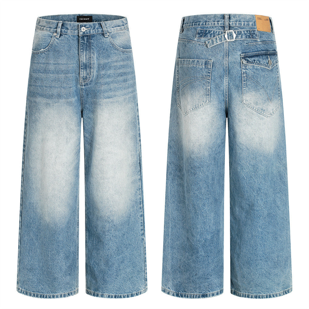 Vintage Mud Wash Balloon Jeans | Low MOQ
