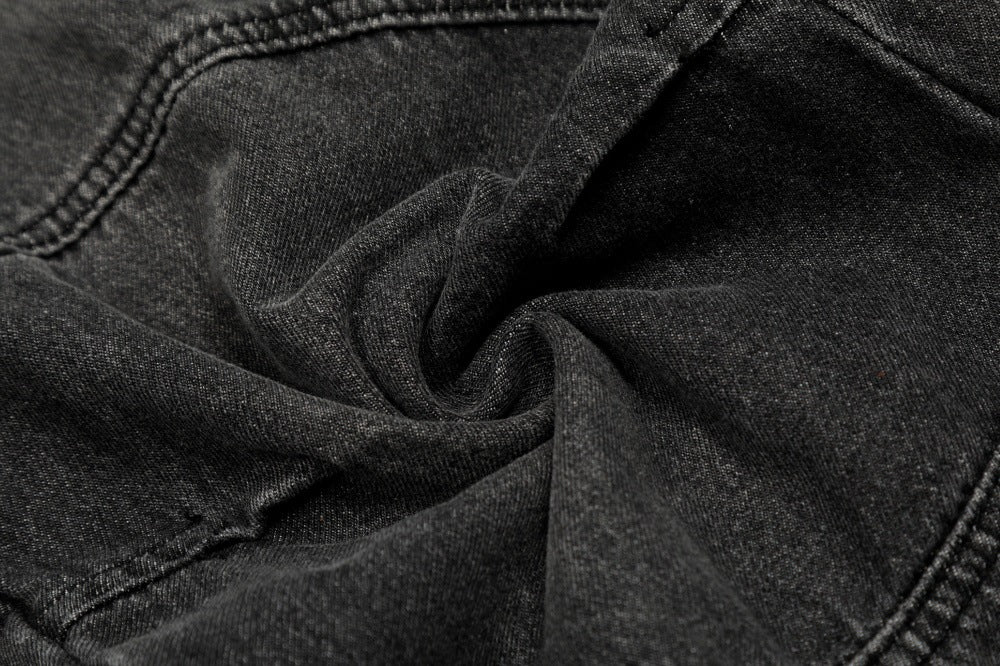 Heavy Wash Wide-Leg Cargo Denim | Low MOQ