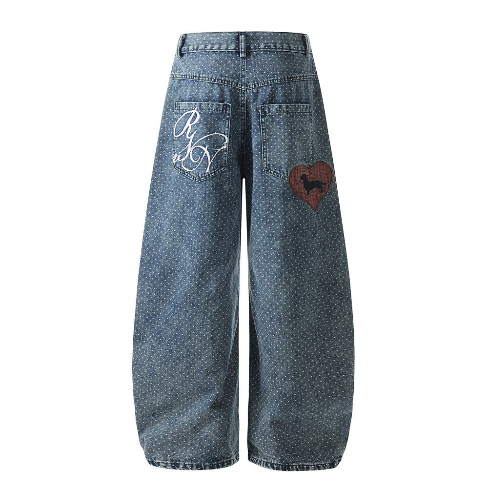 Premium Deep Indigo Wide-Leg Jeans |Low MOQ