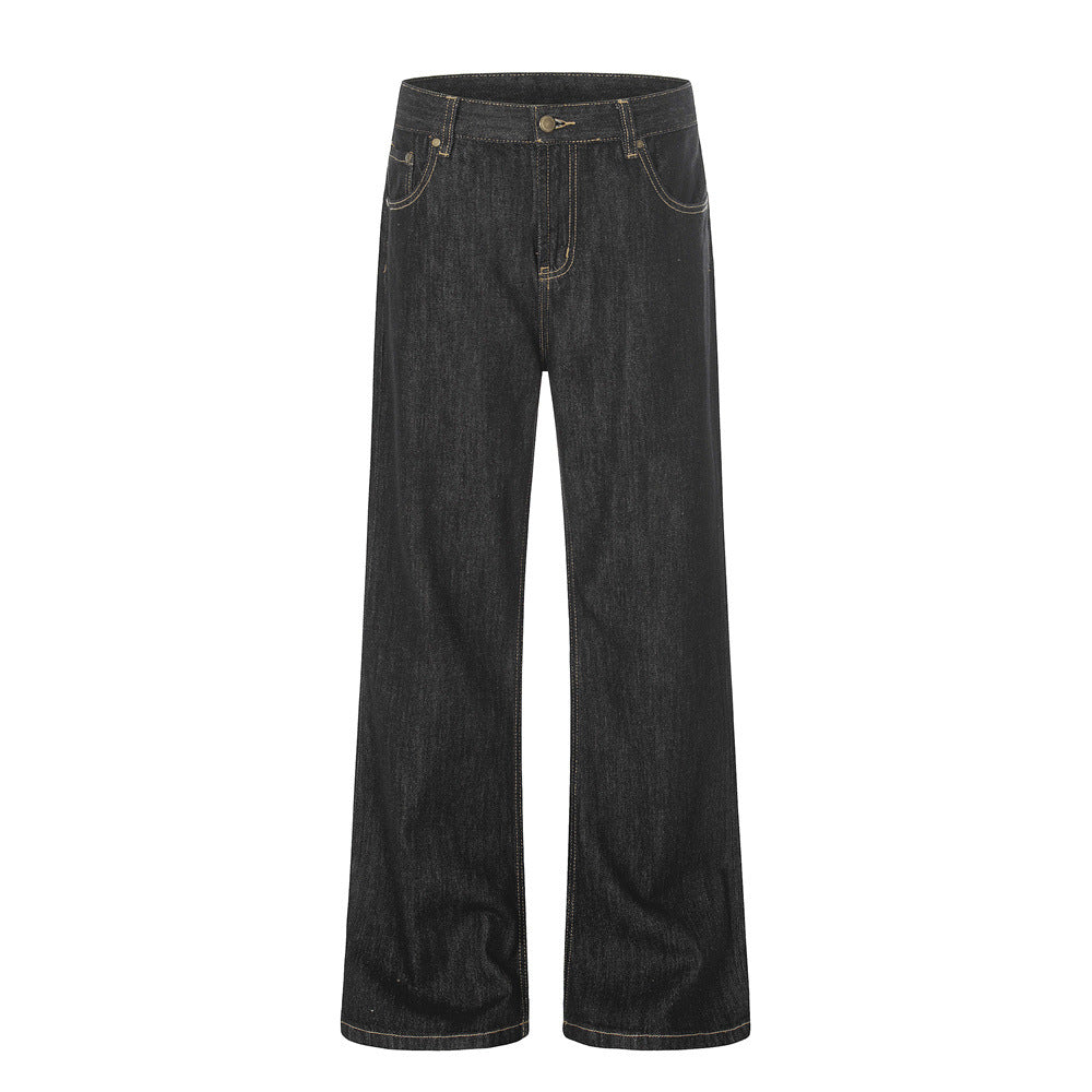 Custom Raw Denim Wide-Leg Jeans| Low MOQ