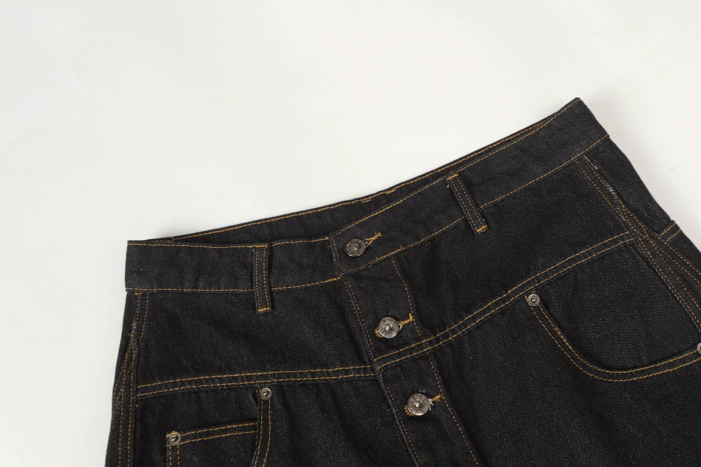 Indigo Wide-Leg Baggy Jeans | Low MOQ