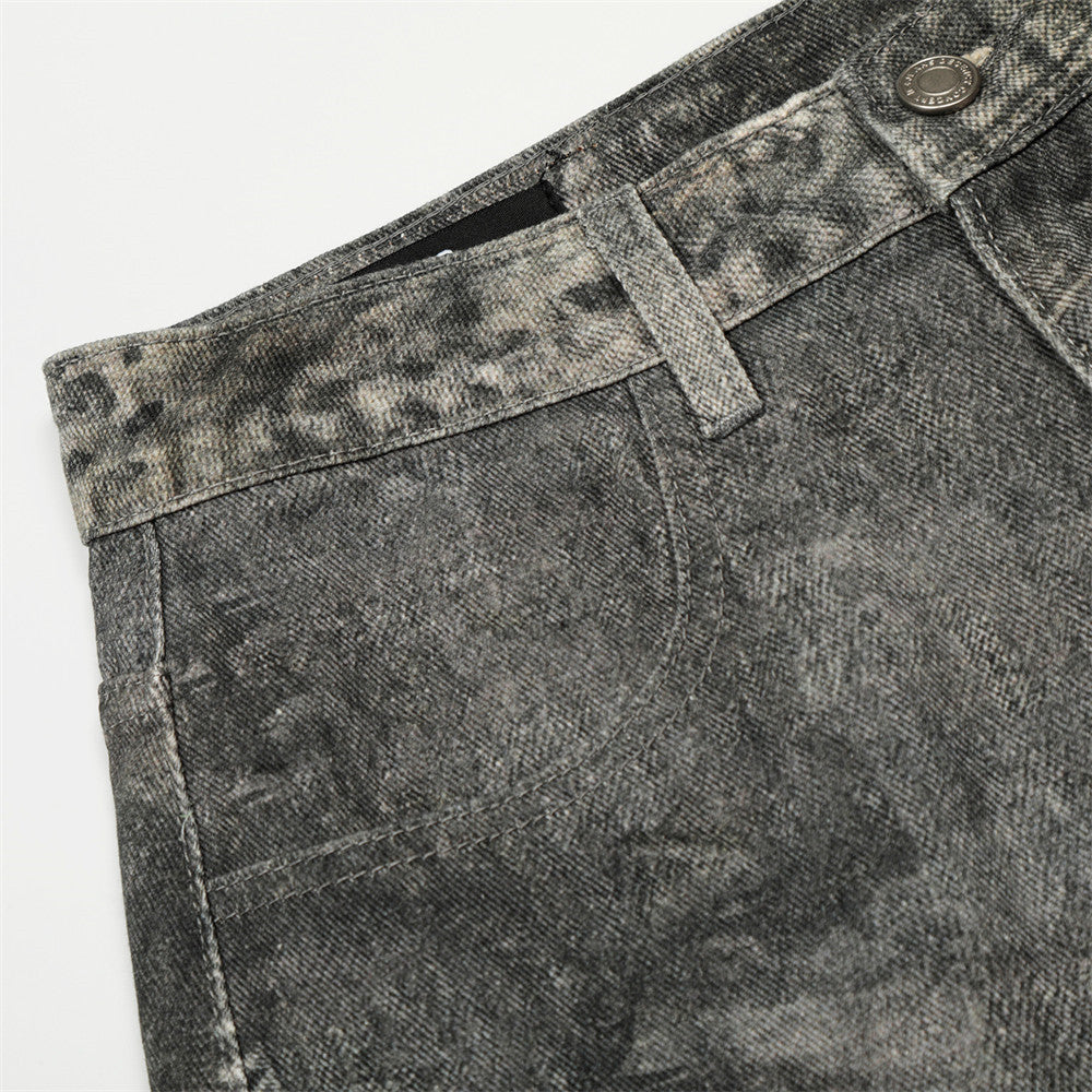 Custom Acid Wash Balloon Denim Jeans | Low MOQ