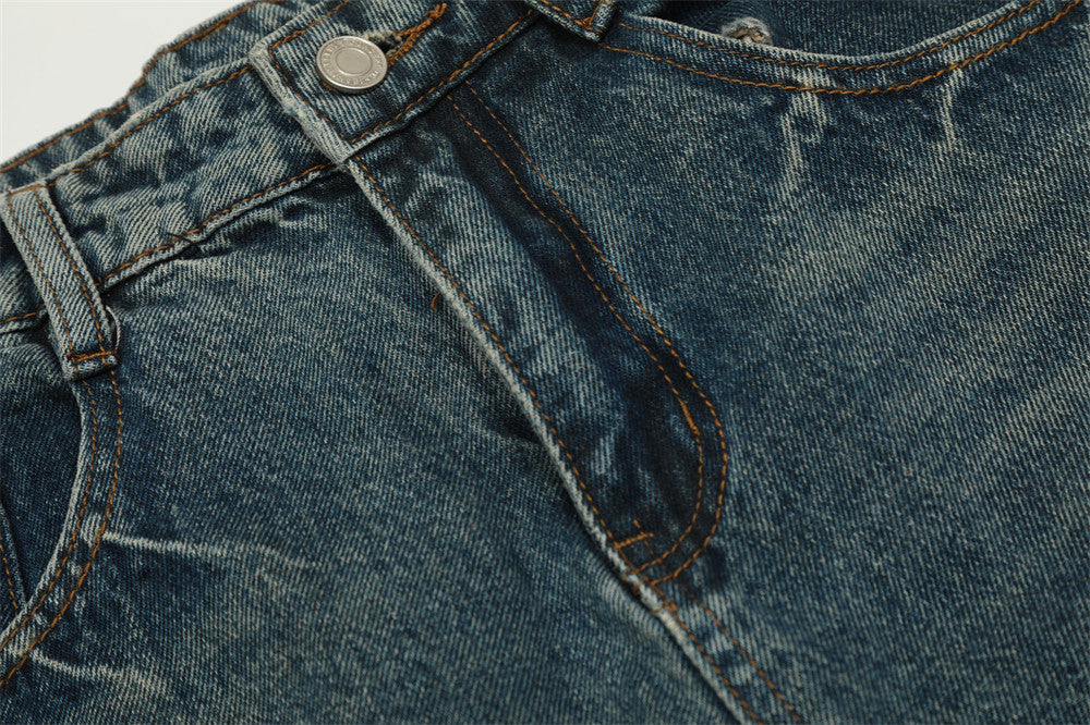 Custom Curved Wide-Leg Jeans | Low MOQ