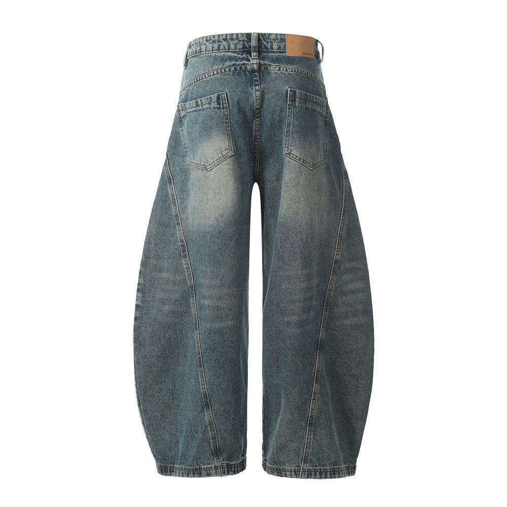 Custom Curved Wide-Leg Jeans | Low MOQ