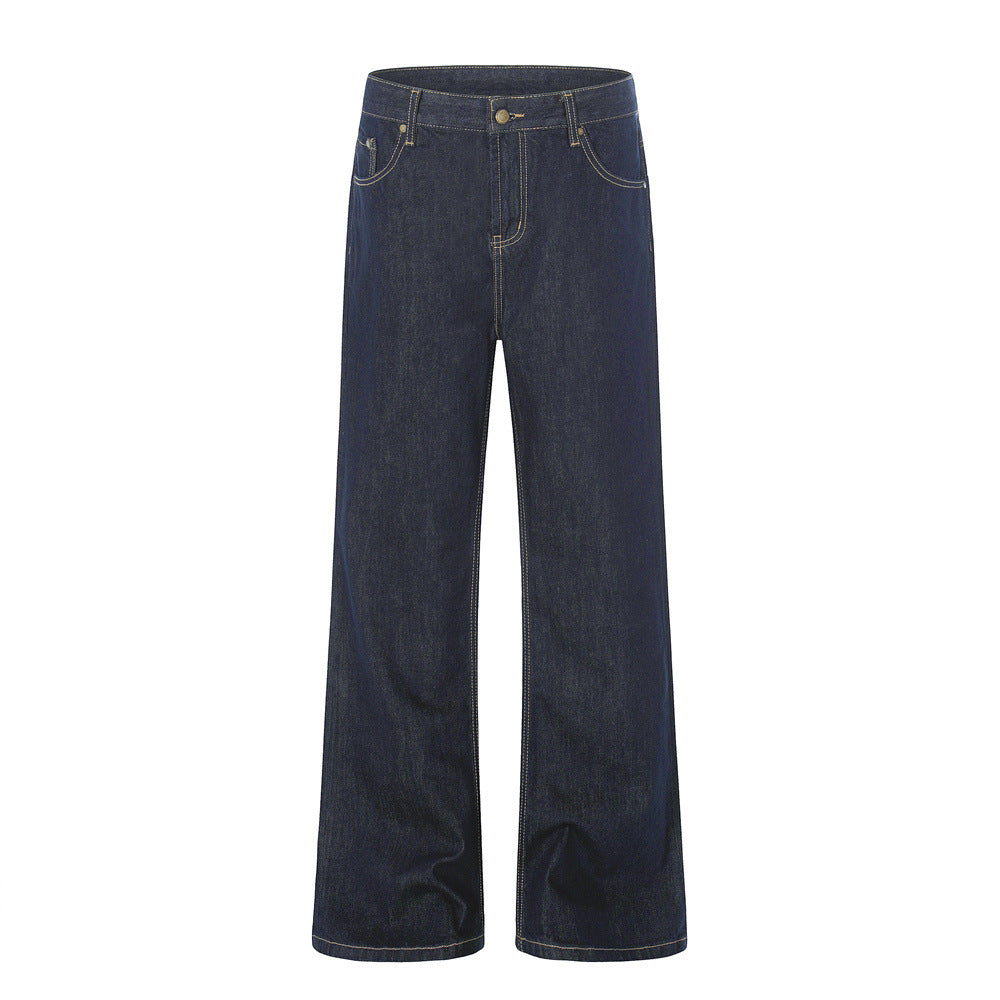 Custom Raw Denim Wide-Leg Jeans| Low MOQ