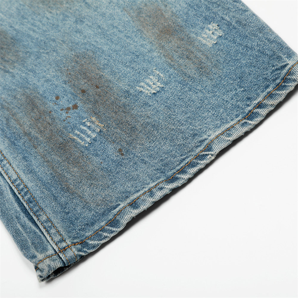 Premium Raw Selvedge Wide-Leg Jeans  |Low MOQ