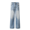 Custom Vintage Light Wash Wide-Leg Jeans | Low MOQ