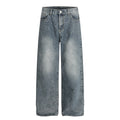 Custom Rhinestone Wide-Leg Denim | Low MOQ