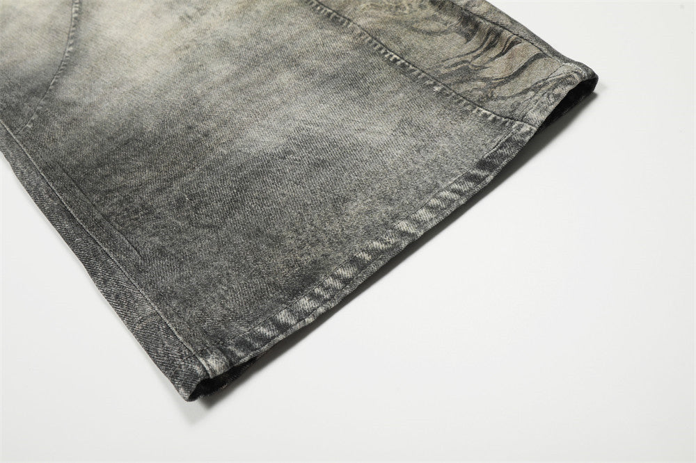 Custom Acid Wash Balloon Denim Jeans | Low MOQ