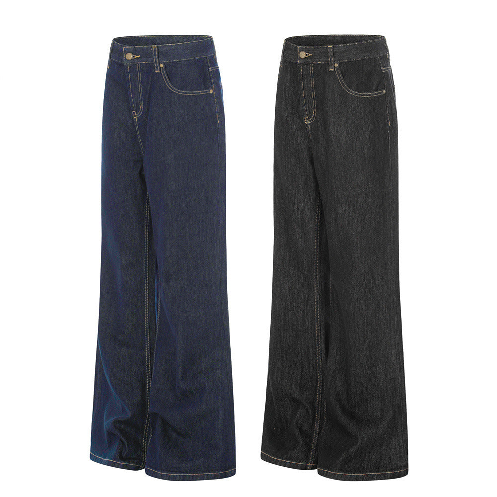 Custom Raw Denim Wide-Leg Jeans| Low MOQ