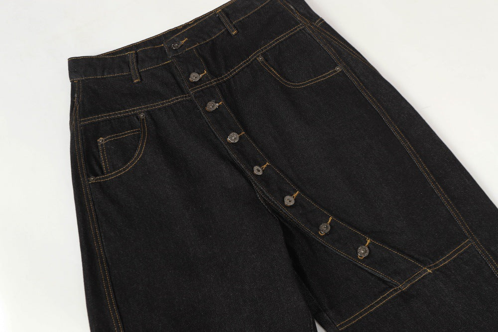 Indigo Wide-Leg Baggy Jeans | Low MOQ
