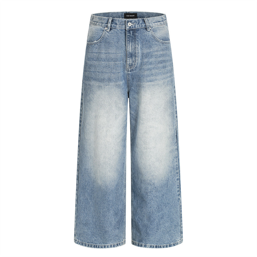 Vintage Mud Wash Balloon Jeans | Low MOQ