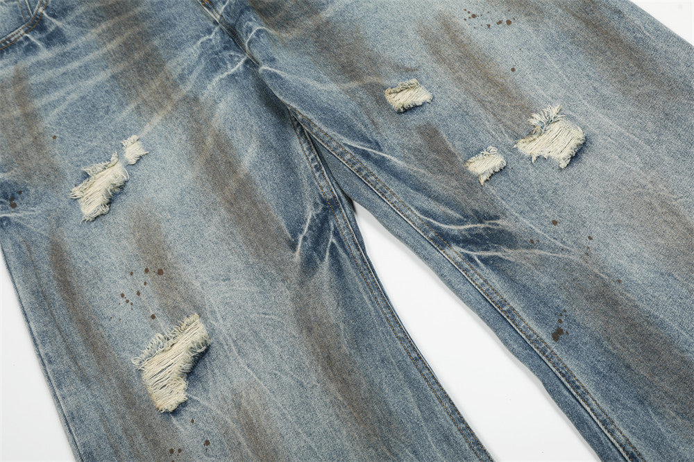 Premium Raw Selvedge Wide-Leg Jeans  |Low MOQ