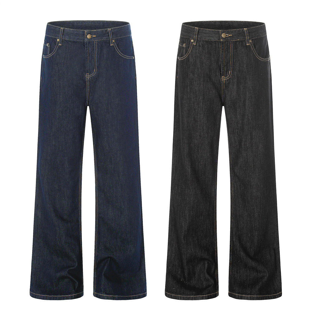 Custom Raw Denim Wide-Leg Jeans| Low MOQ