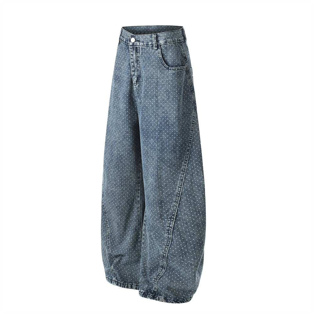 Premium Deep Indigo Wide-Leg Jeans |Low MOQ