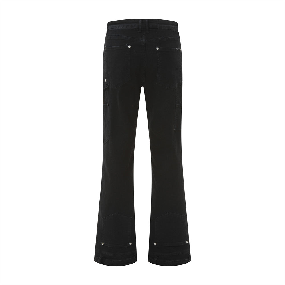 vintage Mud Wash Double Knee Jeans | Low MOQ