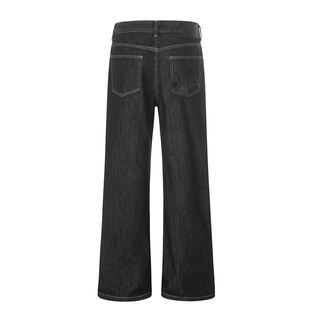 Custom Raw Denim Wide-Leg Jeans| Low MOQ