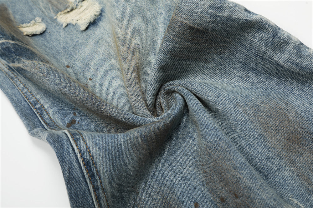 Premium Raw Selvedge Wide-Leg Jeans  |Low MOQ