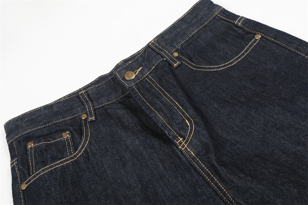 Custom Raw Denim Wide-Leg Jeans| Low MOQ