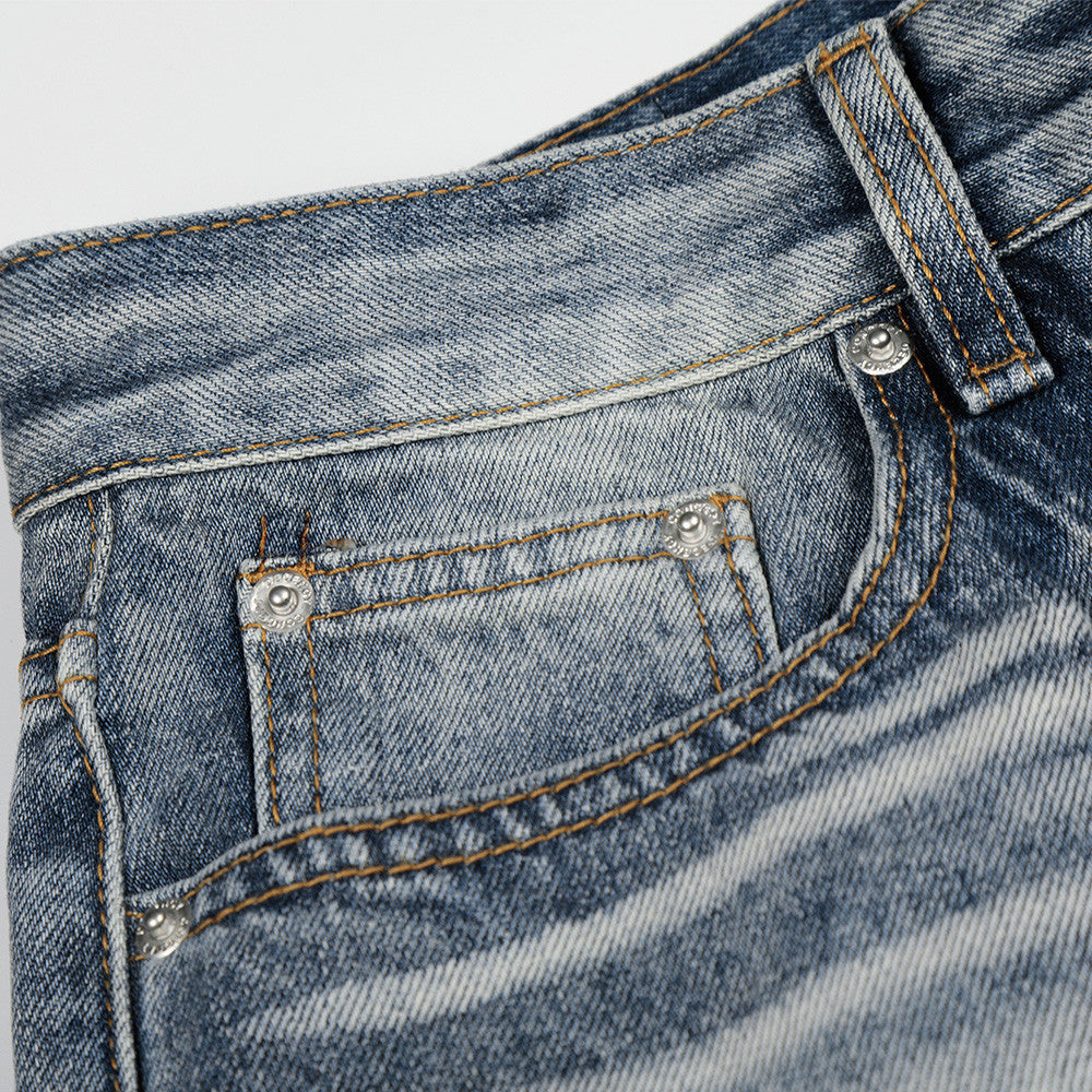 Punk Aesthetic Gradient Jeans | Low MOQ