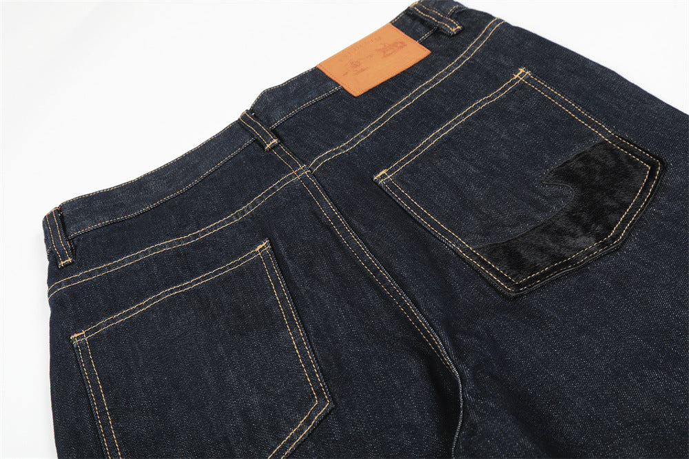 Custom Raw Denim Wide-Leg Jeans| Low MOQ