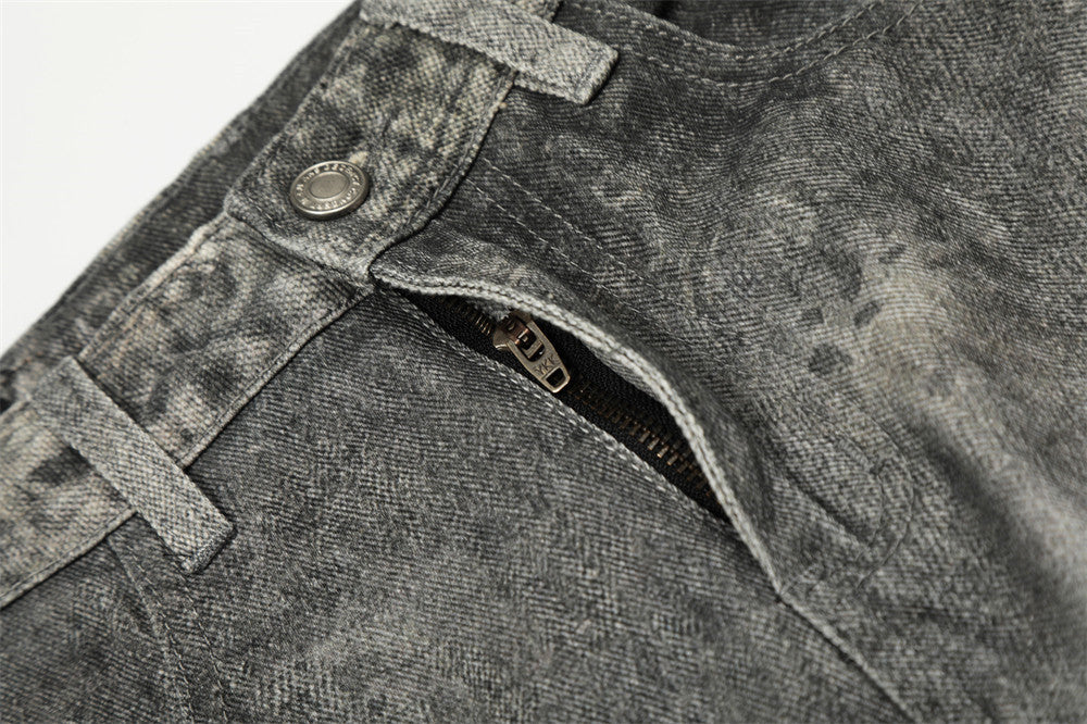 Custom Acid Wash Balloon Denim Jeans | Low MOQ